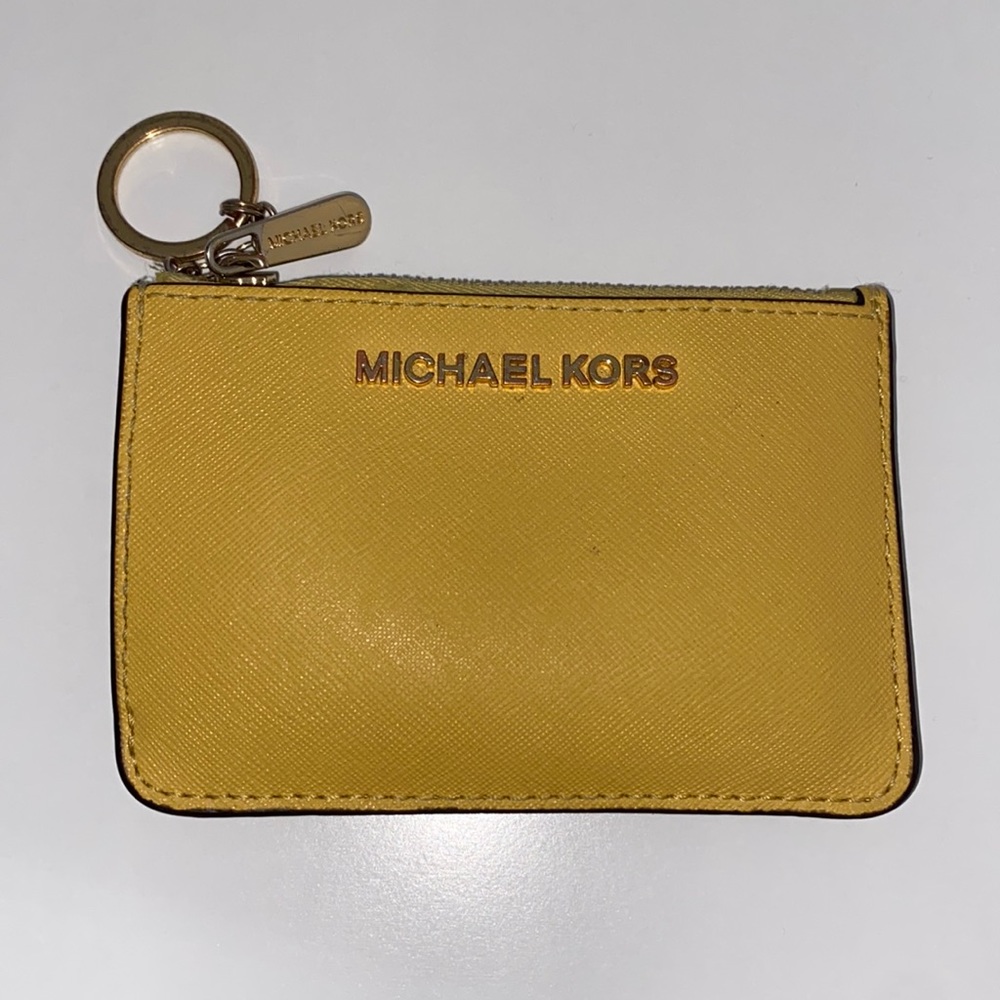 Yellow Michael Kors wallet